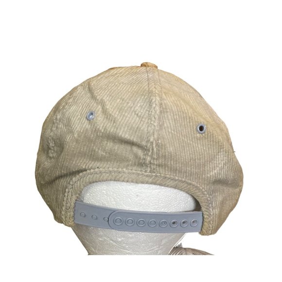 AS IS Texaco embroidered trucker hat corduroy adjustable - Picture 2 of 4